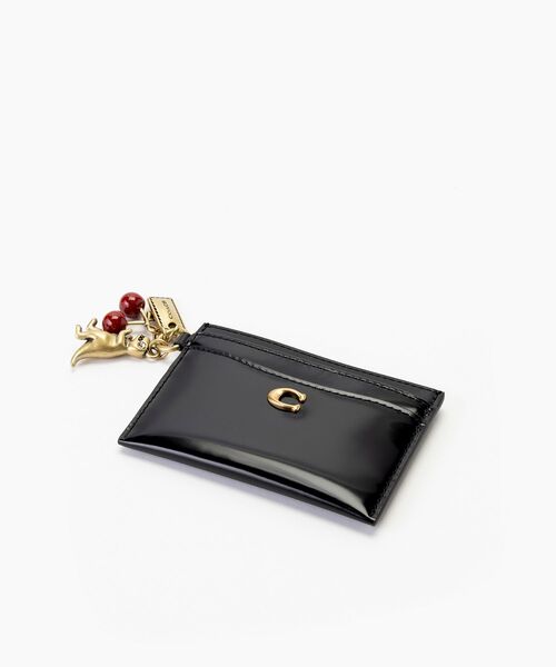 COACH(コーチ)の「エッセンシャル カード ケース・スパッツォラート レザー・チャーム(カードケース・レディース・ブラック系その他・ONE)」の6枚目の写真