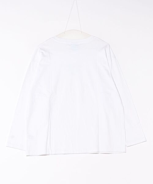 Ocean Pacific(オーシャンパシフィック)の「【OP:オーピー】レディースロゴ長袖Tシャツ ロングTシャツ ドロップショルダー(Tシャツ/カットソー・レディース・ベージュ/ヘザーグレー/ホワイト・X-LARGE/LARGE)」の4枚目の写真
