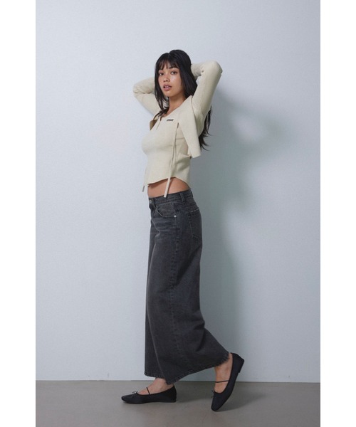 ALEXIA STAM（アリシアスタン）の「Low Rise Wide Denim Pants /ローライズ ワイドデニム（デニムパンツ・レディース・ブルー/ブラック・2/1/0/3）」の20枚目の写真