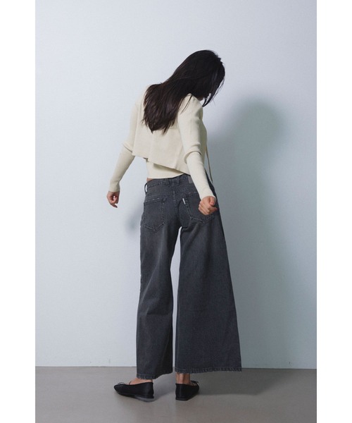 ALEXIA STAM（アリシアスタン）の「Low Rise Wide Denim Pants /ローライズ ワイドデニム（デニムパンツ・レディース・ブルー/ブラック・2/1/0/3）」の21枚目の写真