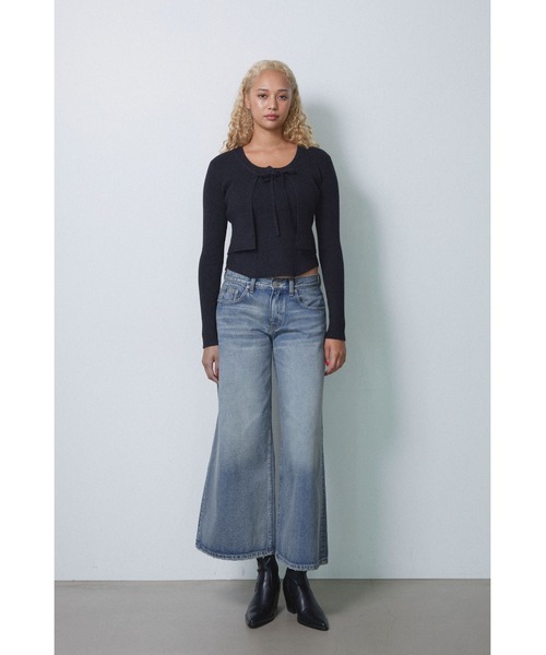 ALEXIA STAM（アリシアスタン）の「Low Rise Wide Denim Pants /ローライズ ワイドデニム（デニムパンツ・レディース・ブルー/ブラック・2/1/0/3）」の12枚目の写真