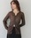 CLEIO�i�N���C�I�j�́u�yCLEIO�z�V���[�����O���C�N���u�J�[�f�B�K�� SHIRRING LYCRA RIB CARDIGAN/986-14611�i�J�[�f�B�K��/�{�����j�v�b�u���E��