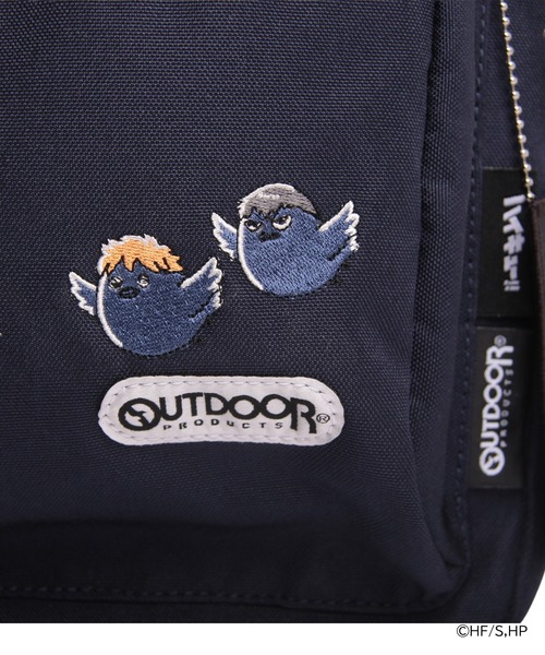 OUTDOOR PRODUCTS(アウトドアプロダクツ)の「ハイキュー!! 舟形ショルダーバッグ OUTDOOR PRODUCTS(ショルダーバッグ・レディース・ブラック/ベージュ/ネイビー/ブラック×レッド・FREE)」の15枚目の写真