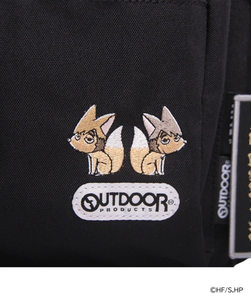 OUTDOOR PRODUCTS(アウトドアプロダクツ)の「ハイキュー!! 舟形ショルダーバッグ OUTDOOR PRODUCTS(ショルダーバッグ・レディース・ブラック/ベージュ/ネイビー/ブラック×レッド・FREE)」の6枚目の写真