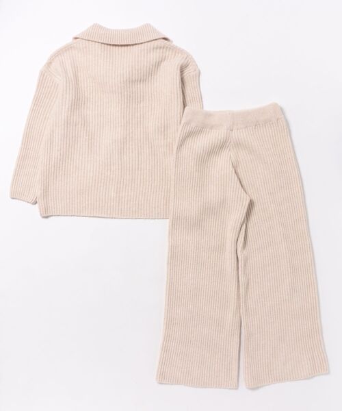 L LABEL(エルラベル)の「リブニット&パンツ2点セットアップ(セットアップ・レディース・ライトグレー/チャコール/アイボリー・FREE)」の8枚目の写真
