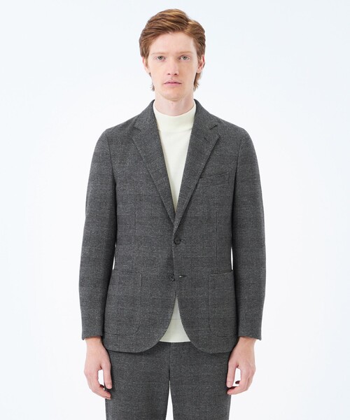 MACKINTOSH PHILOSOPHY(マッキントッシュ フィロソフィー)の「テーラードジャージー ジャケット グレンチェック/千鳥(テーラードジャケット・メンズ・ネイビー/グレー系その他2/ダークブラウン・38/40/36)」の8枚目の写真