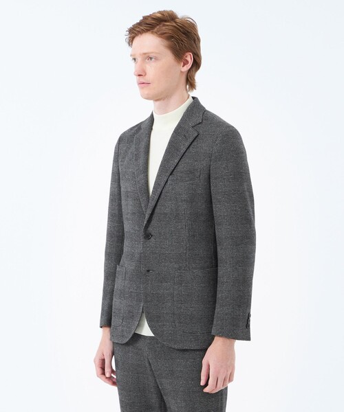 MACKINTOSH PHILOSOPHY(マッキントッシュ フィロソフィー)の「テーラードジャージー ジャケット グレンチェック/千鳥(テーラードジャケット・メンズ・ネイビー/グレー系その他2/ダークブラウン・38/40/36)」の9枚目の写真