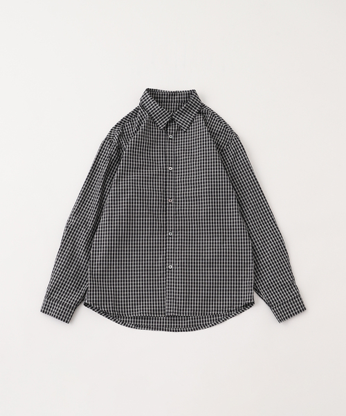 PULP/417EDIFICE(パルプフォーワンセブンエディフィス)の「PULP / ミニチェック スタンダードシャツ(シャツ/ブラウス・メンズ・ベージュ/ブラック・2/1)」の1枚目の写真