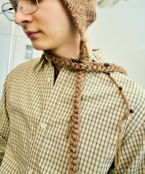 PULP/417EDIFICE(パルプフォーワンセブンエディフィス)の「PULP / ミニチェック スタンダードシャツ(シャツ/ブラウス・メンズ・ベージュ/ブラック・2/1)」の12枚目の写真