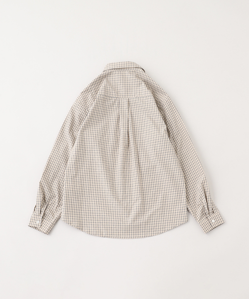 PULP/417EDIFICE(パルプフォーワンセブンエディフィス)の「PULP / ミニチェック スタンダードシャツ(シャツ/ブラウス・メンズ・ベージュ/ブラック・2/1)」の4枚目の写真