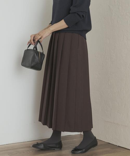 セール】『UR TECH SMOOTHLUXE』片ヒダプリーツスカート（スカート