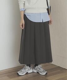 URBAN RESEARCH DOORS（アーバンリサーチドアーズ）の「『UR TECH SMOOTHLUXE』片ヒダプリーツスカート（スカート）」