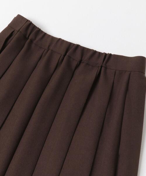 URBAN RESEARCH DOORS（アーバンリサーチドアーズ）の「『UR TECH SMOOTHLUXE』片ヒダプリーツスカート（スカート・レディース・チャコールグレー/ブラック/ブラウン・MEDIUM）」の19枚目の写真