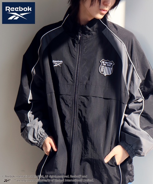 Reebok（リーボック）の「【Reebok/リーボック】バイカラー デザイン エンブレム ロゴ ナイロン ジャケット（ブルゾン・メンズ・ブラック/ネイビー/グリーン/ダークブラウン・M/L/LL）」の11枚目の写真