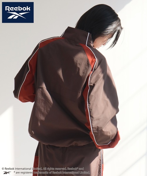 Reebok（リーボック）の「【Reebok/リーボック】バイカラー デザイン エンブレム ロゴ ナイロン ジャケット（ブルゾン・メンズ・ブラック/ネイビー/グリーン/ダークブラウン・M/L/LL）」の18枚目の写真