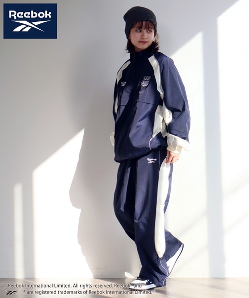 Reebok（リーボック）の「【Reebok/リーボック】バイカラー デザイン エンブレム ロゴ ナイロン ジャケット（ブルゾン・メンズ・ブラック/ネイビー/グリーン/ダークブラウン・M/L/LL）」の21枚目の写真