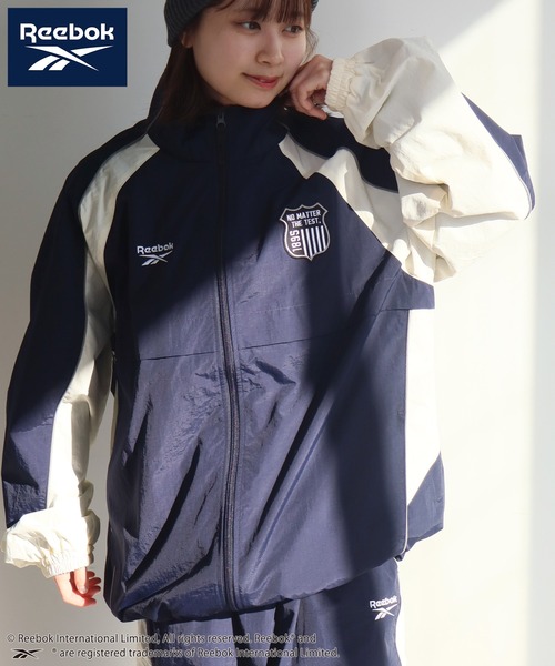 Reebok（リーボック）の「【Reebok/リーボック】バイカラー デザイン エンブレム ロゴ ナイロン ジャケット（ブルゾン・メンズ・ブラック/ネイビー/グリーン/ダークブラウン・M/L/LL）」の19枚目の写真