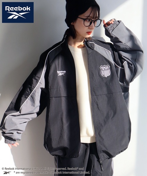 Reebok（リーボック）の「【Reebok/リーボック】バイカラー デザイン エンブレム ロゴ ナイロン ジャケット（ブルゾン・メンズ・ブラック/ネイビー/グリーン/ダークブラウン・M/L/LL）」の6枚目の写真