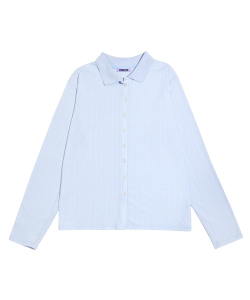 PUNYUS（プニュズ）の「襟付きカーディガン（カーディガン/ボレロ・レディース・ホワイト/ブラック/サックスブルー・1/2/3/4/5）」の3枚目の写真