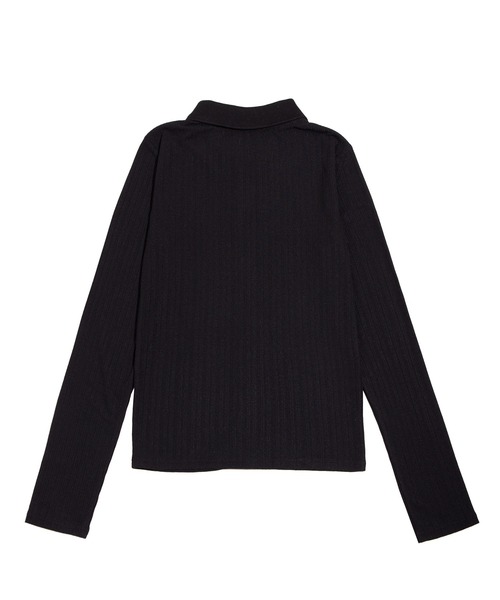 PUNYUS（プニュズ）の「襟付きカーディガン（カーディガン/ボレロ・レディース・ホワイト/ブラック/サックスブルー・1/2/3/4/5）」の4枚目の写真