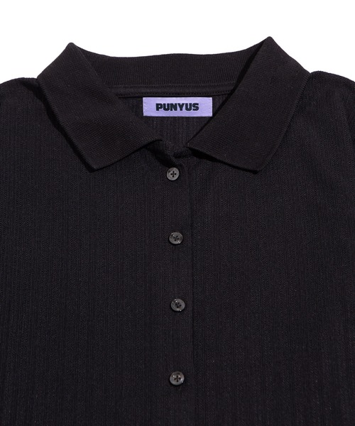 PUNYUS（プニュズ）の「襟付きカーディガン（カーディガン/ボレロ・レディース・ホワイト/ブラック/サックスブルー・1/2/3/4/5）」の5枚目の写真