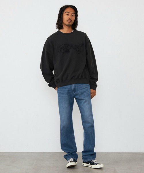 Lee（リー）の「Wrangler/ラングラー 13MWZ　ストレートデニムパンツ加工【US ORIGINAL 4 ICONS】（デニムパンツ・メンズ・ブルー・28/29/32/33/34/30/31）」の3枚目の写真