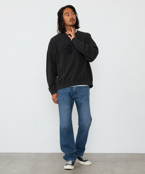 Lee（リー）の「Wrangler/ラングラー 13MWZ　ストレートデニムパンツ加工【US ORIGINAL 4 ICONS】（デニムパンツ・メンズ・ブルー・28/29/32/33/34/30/31）」の12枚目の写真