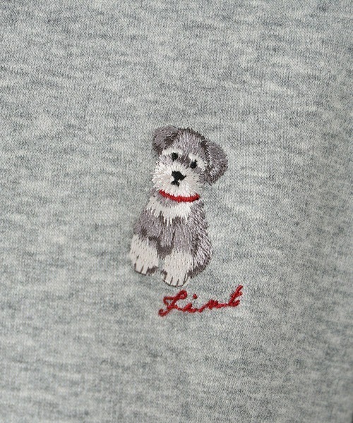 F i.n.t（フィント）の「シュナウザー刺繍スウェット/fint フィント（スウェット・レディース・ライトグレー/アイボリー/グリーン・FREE）」の20枚目の写真