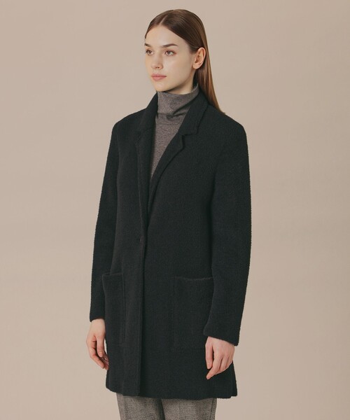 MACKINTOSH LONDON(マッキントッシュ ロンドン)の「ダブルフェイスニットジャケット(カーディガン/ボレロ・レディース・ブラウン系その他4/ブラック・38)」の6枚目の写真
