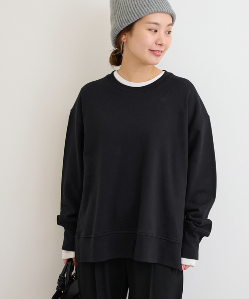 JOURNAL STANDARD relume（ジャーナルスタンダード　レリューム）の「裏毛サイドジッププルオーバー（スウェット・レディース・ピンク/ホワイト/ブラック・FREE）」の8枚目の写真