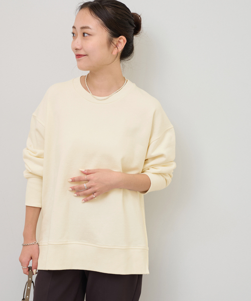 JOURNAL STANDARD relume（ジャーナルスタンダード　レリューム）の「裏毛サイドジッププルオーバー（スウェット・レディース・ピンク/ホワイト/ブラック・FREE）」の14枚目の写真