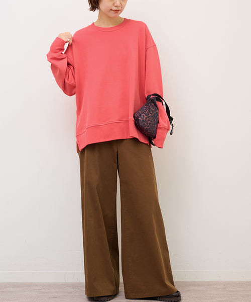 JOURNAL STANDARD relume（ジャーナルスタンダード　レリューム）の「裏毛サイドジッププルオーバー（スウェット・レディース・ピンク/ホワイト/ブラック・FREE）」の18枚目の写真