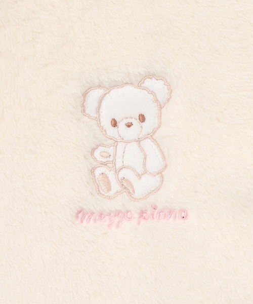 mezzo piano（メゾピアノ）の「動物アップリケ　スリーパー（その他ベビー用品・キッズ・アイボリー/ライトピンク・F）」の6枚目の写真