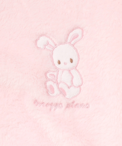 mezzo piano（メゾピアノ）の「動物アップリケ　スリーパー（その他ベビー用品・キッズ・アイボリー/ライトピンク・F）」の7枚目の写真