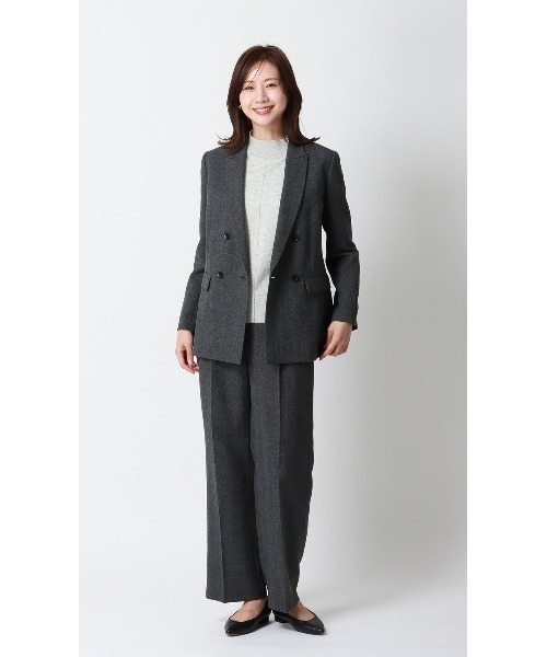AOYAMA(アオヤマ)の「体のラインを拾わない優秀ニット!ハイネック天竺ニットプルオーバー(ニット/セーター・レディース・ピンク/グレー・S/M/L)」の8枚目の写真