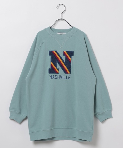 BAYFLOW（ベイフロー）の「[選べるデザイン♪]アソートスウェットワンピース(KIDS)（ワンピース・キッズ・ブルー/ナチュラル/チャコール・110cm/120cm/130cm/140cm/150cm）」の3枚目の写真