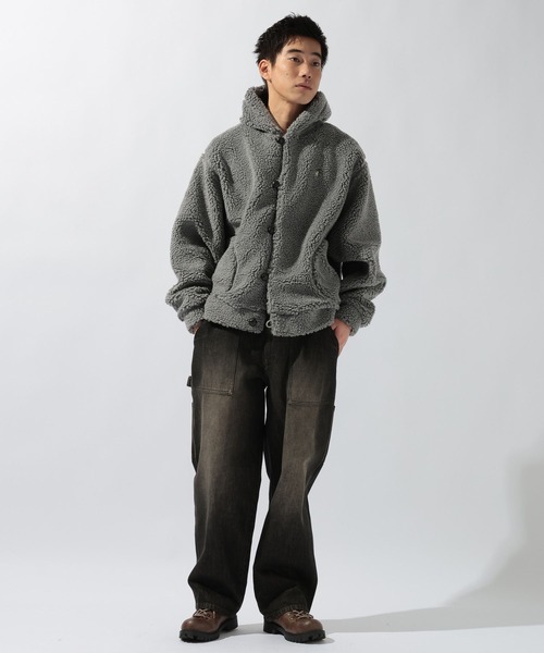 レディース niko and ... ボアジャケット Mサイズ グレー系