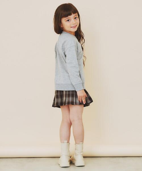 THE SHOP TK (ザ ショップ ティーケー )の「【110-160】チェックスカートパンツ(スカート・キッズ・ダークブラウン系1/ブラック系1・16/15 /14/13/12/11)」の5枚目の写真