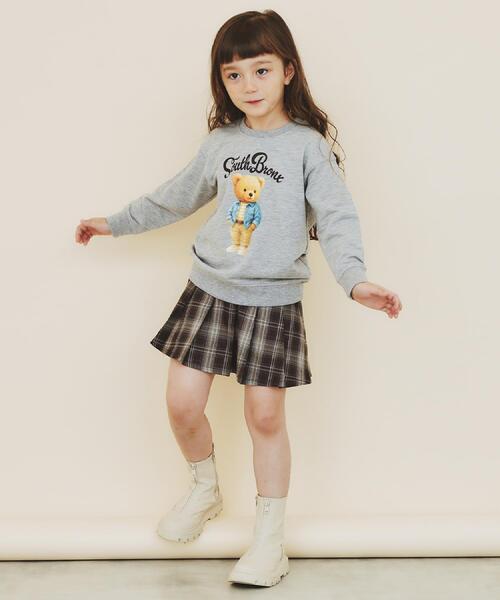 THE SHOP TK (ザ ショップ ティーケー )の「【110-160】チェックスカートパンツ(スカート・キッズ・ダークブラウン系1/ブラック系1・16/15 /14/13/12/11)」の6枚目の写真