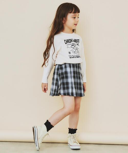 THE SHOP TK (ザ ショップ ティーケー )の「【110-160】チェックスカートパンツ(スカート・キッズ・ダークブラウン系1/ブラック系1・16/15 /14/13/12/11)」の9枚目の写真