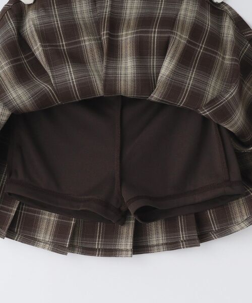 THE SHOP TK (ザ ショップ ティーケー )の「【110-160】チェックスカートパンツ(スカート・キッズ・ダークブラウン系1/ブラック系1・16/15 /14/13/12/11)」の15枚目の写真