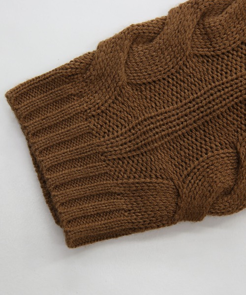 and it_（アンドイット）の「ショートタートルニット（ニット/セーター・レディース・アイボリー/キャメル・M～Ｌ/L～LL）」の15枚目の写真