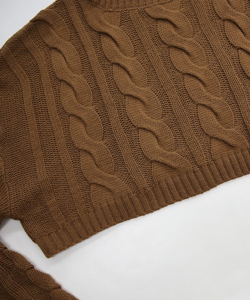 and it_（アンドイット）の「ショートタートルニット（ニット/セーター・レディース・アイボリー/キャメル・M～Ｌ/L～LL）」の16枚目の写真