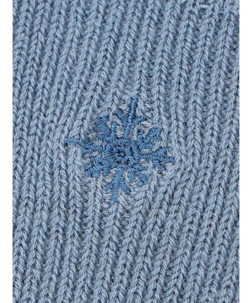 Samansa Mos2(サマンサ モスモス)の「雪柄刺繍ソックス(ソックス/靴下・レディース・ブルー/ブラウン/ベージュ・F)」の12枚目の写真