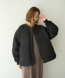 YECCA VECCA | ニュアンス柄キルティングブルゾン(ブルゾン)