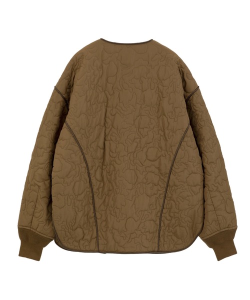 YECCA VECCA（イェッカヴェッカ）の「ニュアンス柄キルティングブルゾン（ブルゾン・レディース・ブラック/ブラウン・FREE）」の14枚目の写真