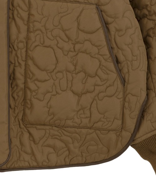 YECCA VECCA（イェッカヴェッカ）の「ニュアンス柄キルティングブルゾン（ブルゾン・レディース・ブラック/ブラウン・FREE）」の17枚目の写真