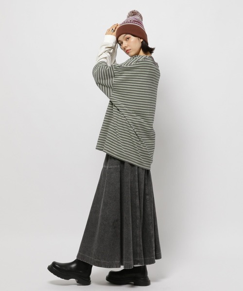 niko and...(ニコアンド)の「【Fishs Eddy(フィッシュエディ)】ニット帽【UNISEX】(ニットキャップ/ビーニー・レディース・アイボリー/ブラウン・FREE)」の4枚目の写真