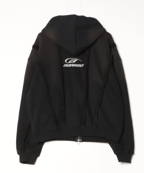 A'gem(エージェム)の「A'GEM/9 × .kom 『A'gem/エージェム』Spray Double Zip-Up Hoodie/スプレーダブルジップアップパーカー(パーカー・レディース・ホワイト/ブラック・FREE)」の11枚目の写真