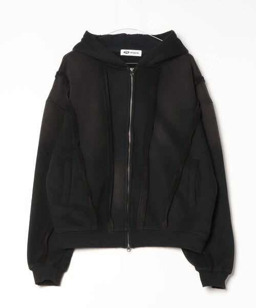 A'GEM/9 × .kom 『A'gem/エージェム』Spray Double Zip-Up Hoodie